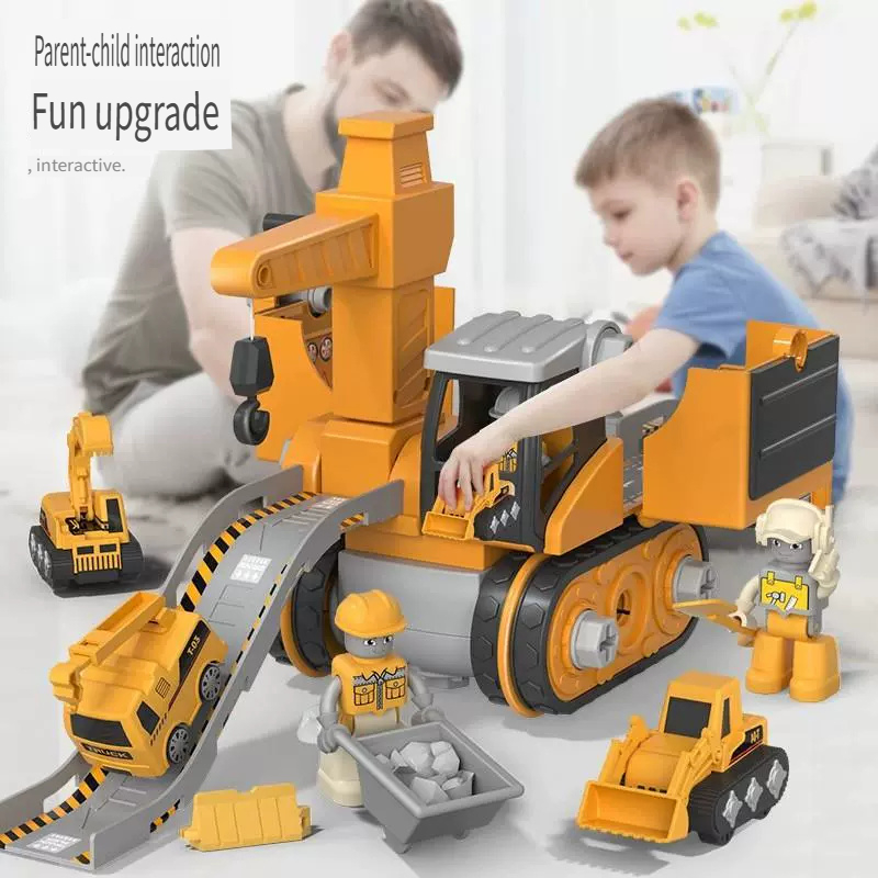Gardening Tools Set Gift - Kids Engineering Vehicle Electric Drill Tool