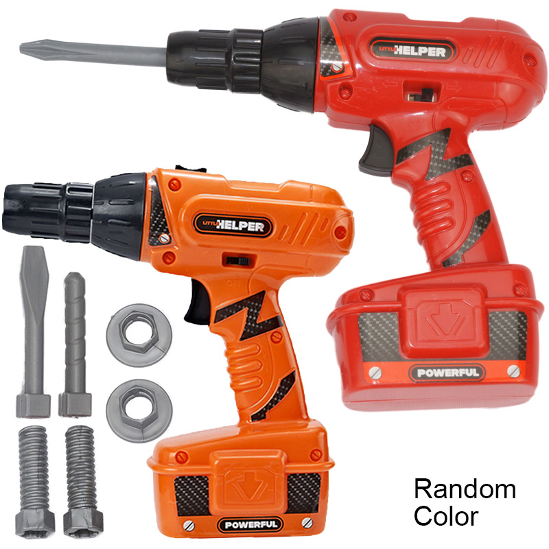 Gardening Tools Set Gift - Tools Toys Electric Drill BO Simulation