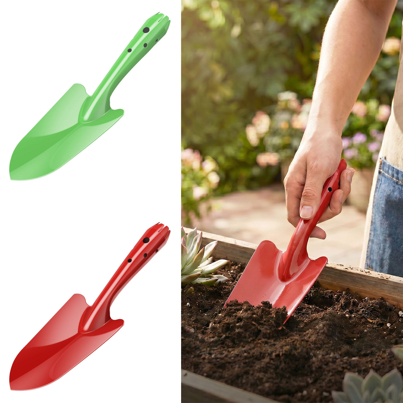 Garden Hand Trowel - Garden Trowel Rust Resistant Metal Garden