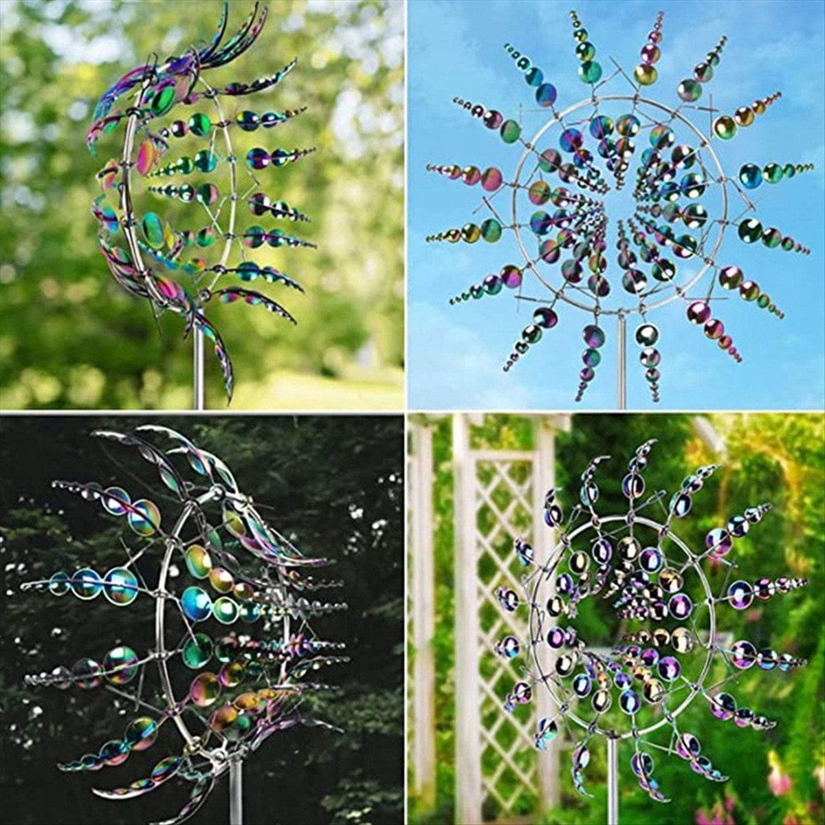 Gardening Hand Tools B&Q - KSOL Magical Metal Wind Spinner, Ornament