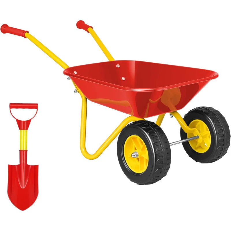 Gardening Tools Set Gift - Kids Wheelbarrow Children Garden cart with