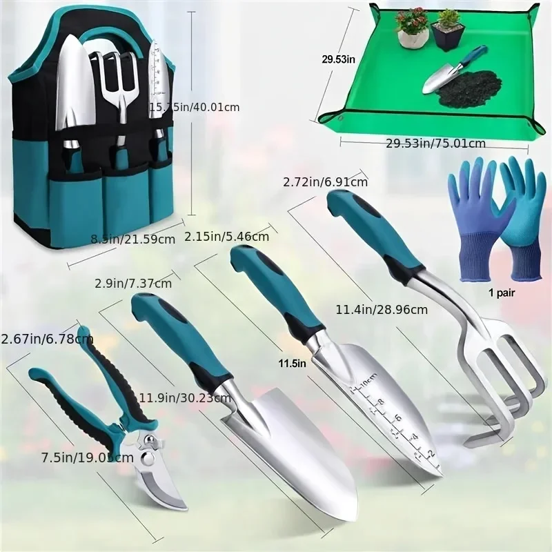 7PCS Garden Hand Tools Set Hea - Gardening Tools Set Gift ulasan dan harga