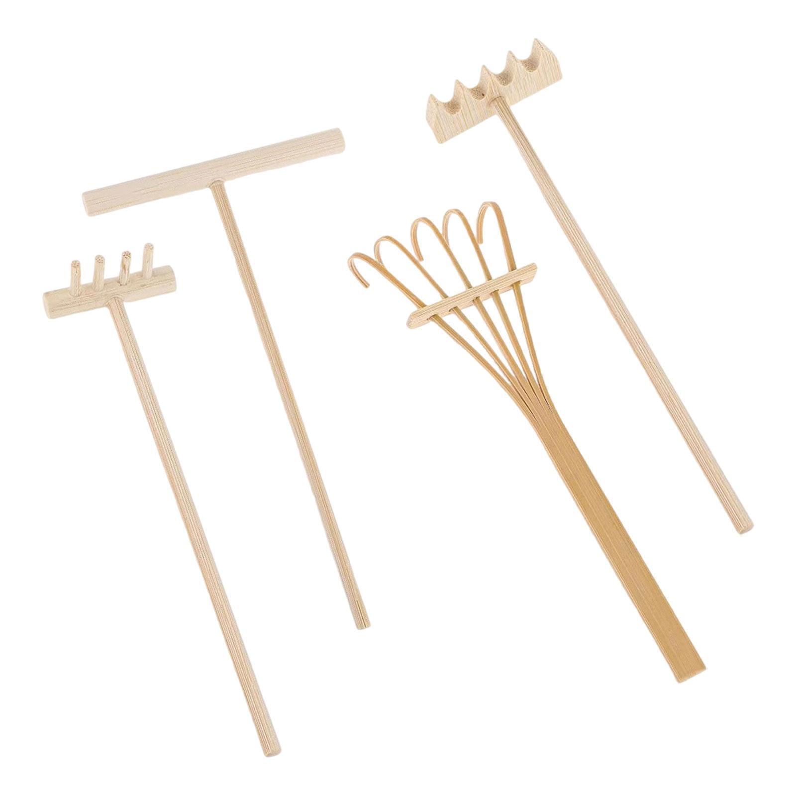 4 Pieces Rake Garden Sand Mini - Gardening Tools Set Gift ulasan dan harga