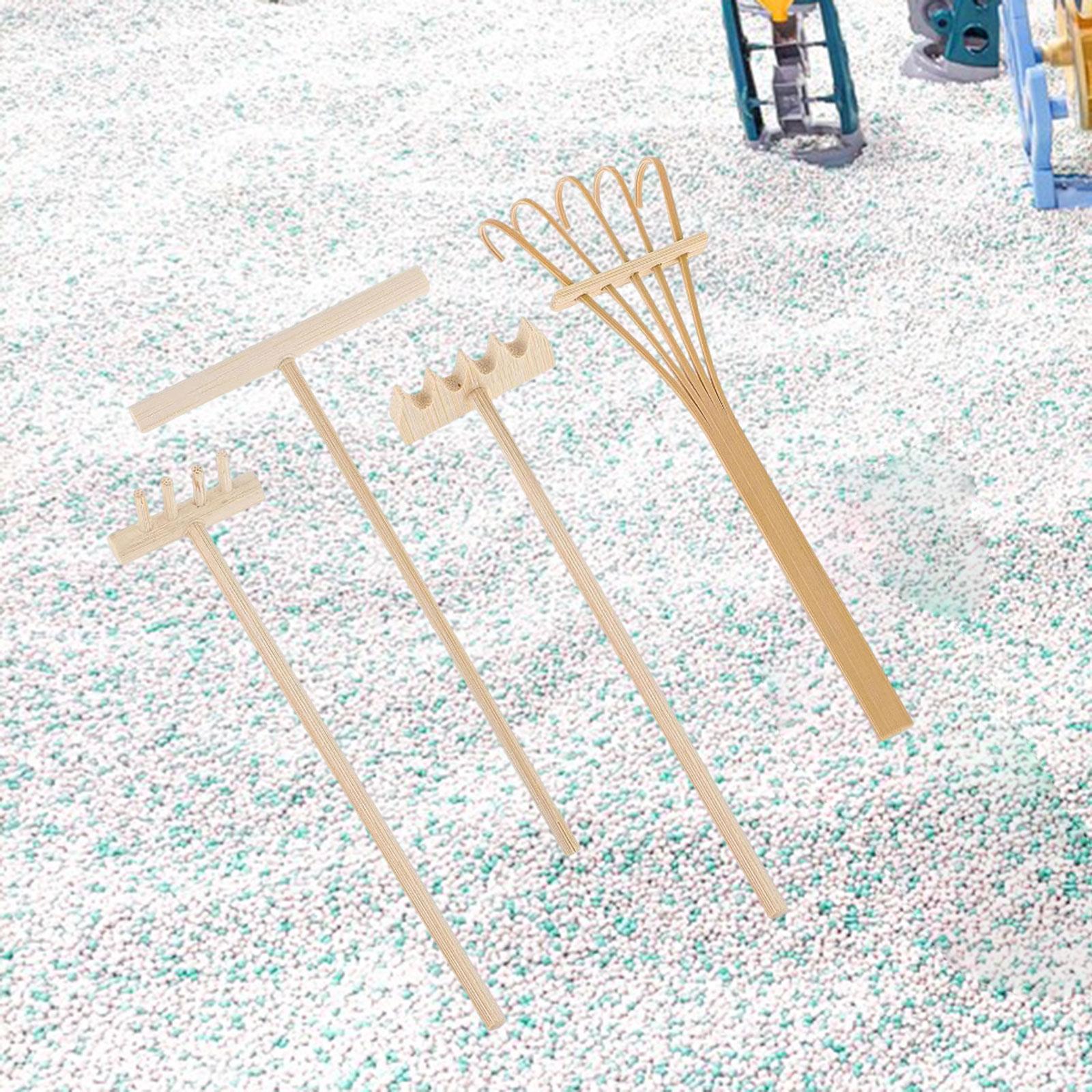 4 Pieces Rake Garden Sand Mini - Gardening Tools Set Gift ulasan dan harga