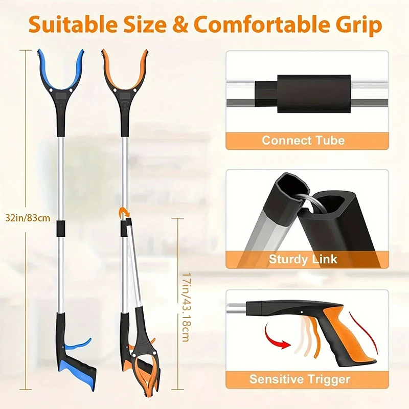 32 Inch Extra Long Foldable Gr - Gardening Tools For Elderly ulasan dan harga