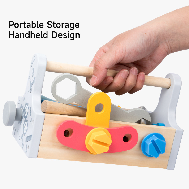 Children Toolbox Wooden Toys D - Gardening Tools Set Gift ulasan dan harga