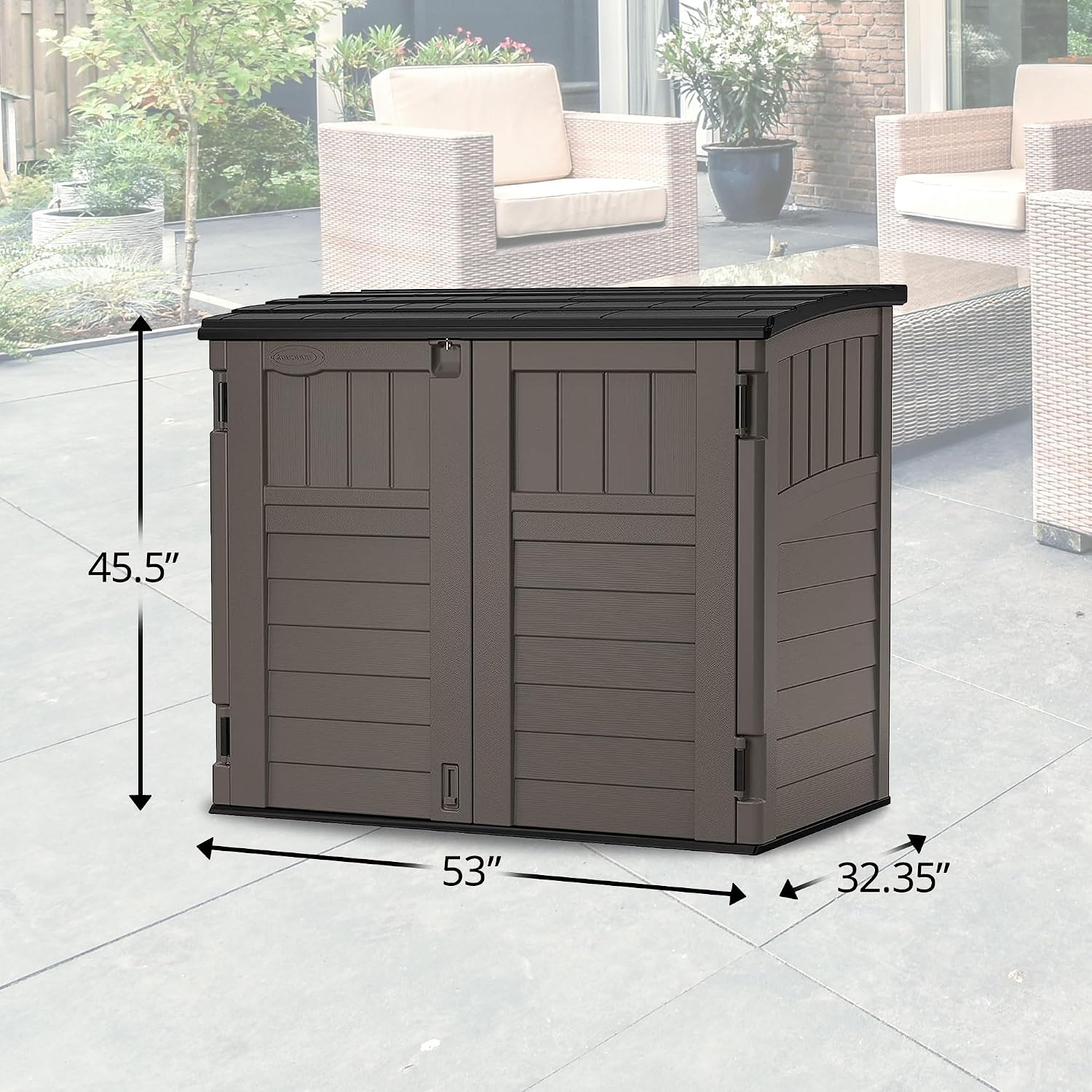 Outdoor Storage Shed For Backy - Gardening Tools Organizer ulasan dan harga