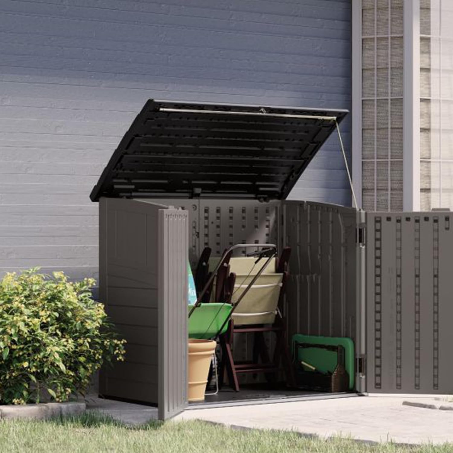 Outdoor Storage Shed For Backy - Gardening Tools Organizer ulasan dan harga
