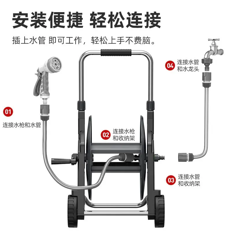 Premium Color Random Hose Reel - Gardening Tools Rack ulasan dan harga