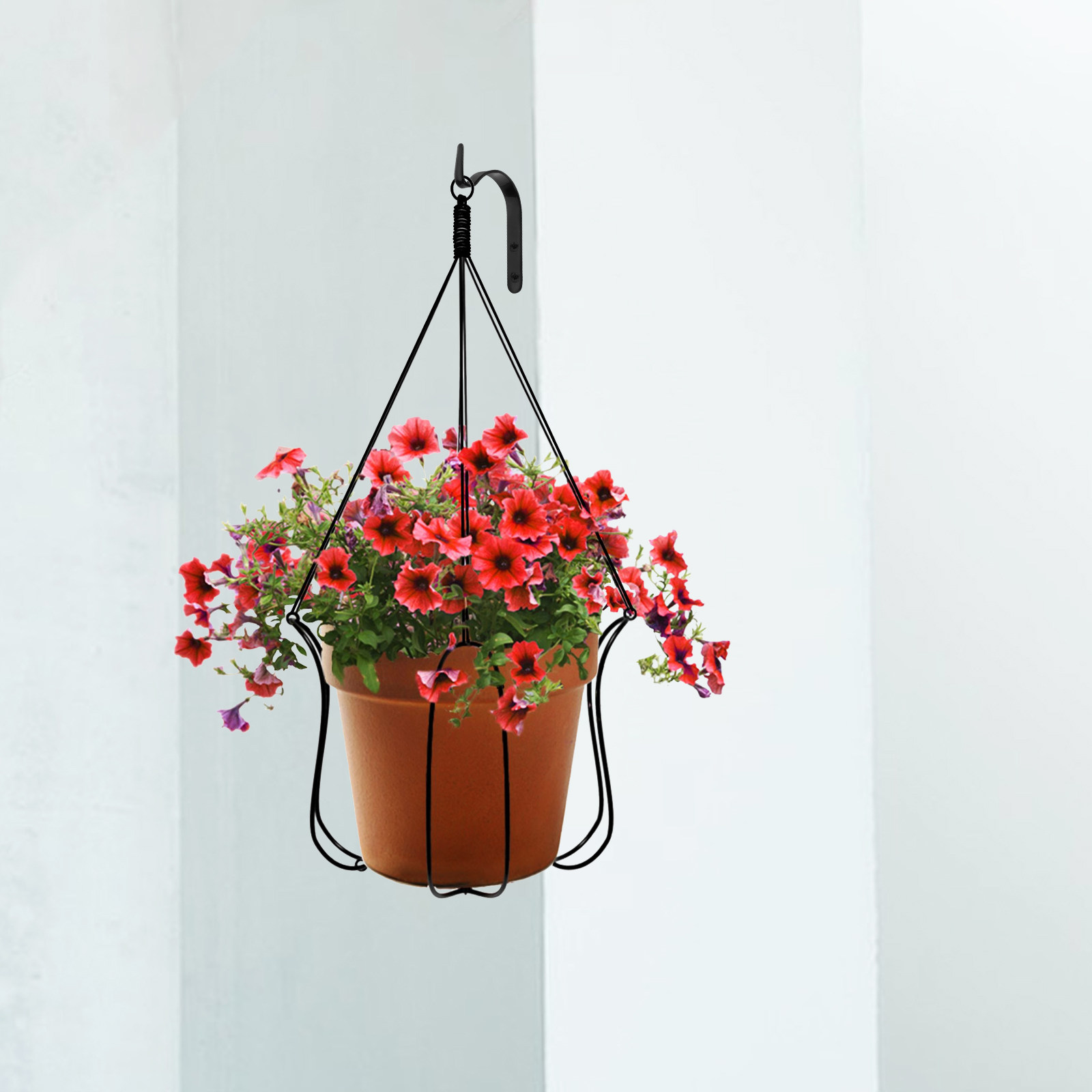 4Pcs Iron Wall Hooks Hanging P - Gardening Tools Organizer ulasan dan harga