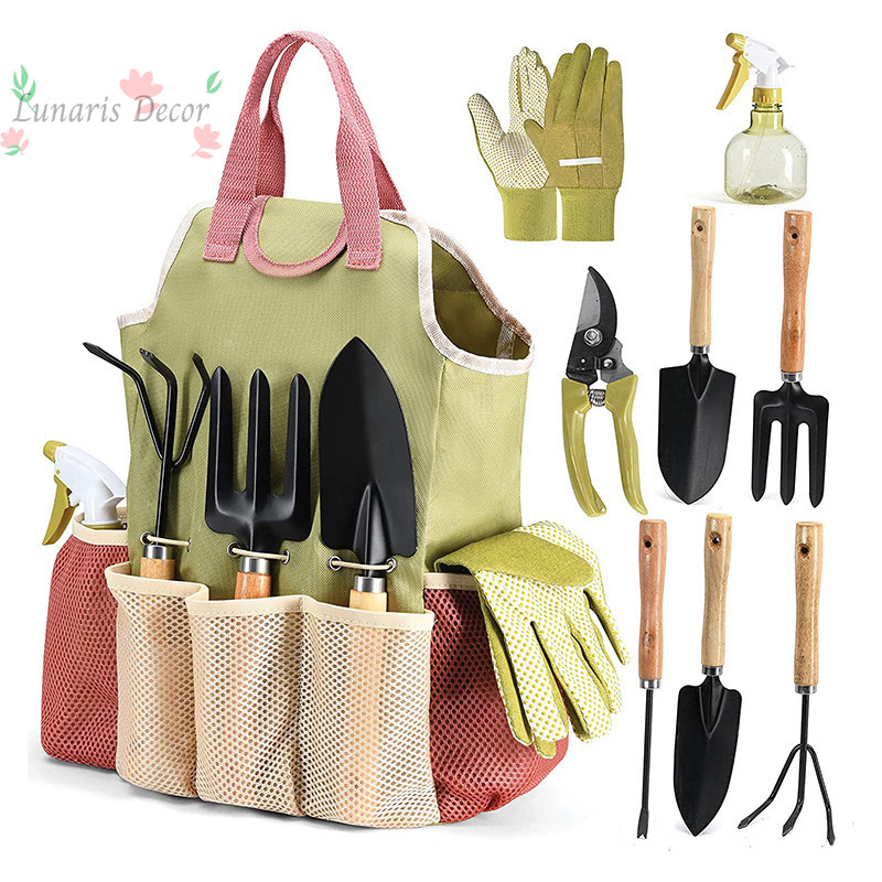 9-piece outdoor garden tool ki - Gardening Tools Set Gift ulasan dan harga