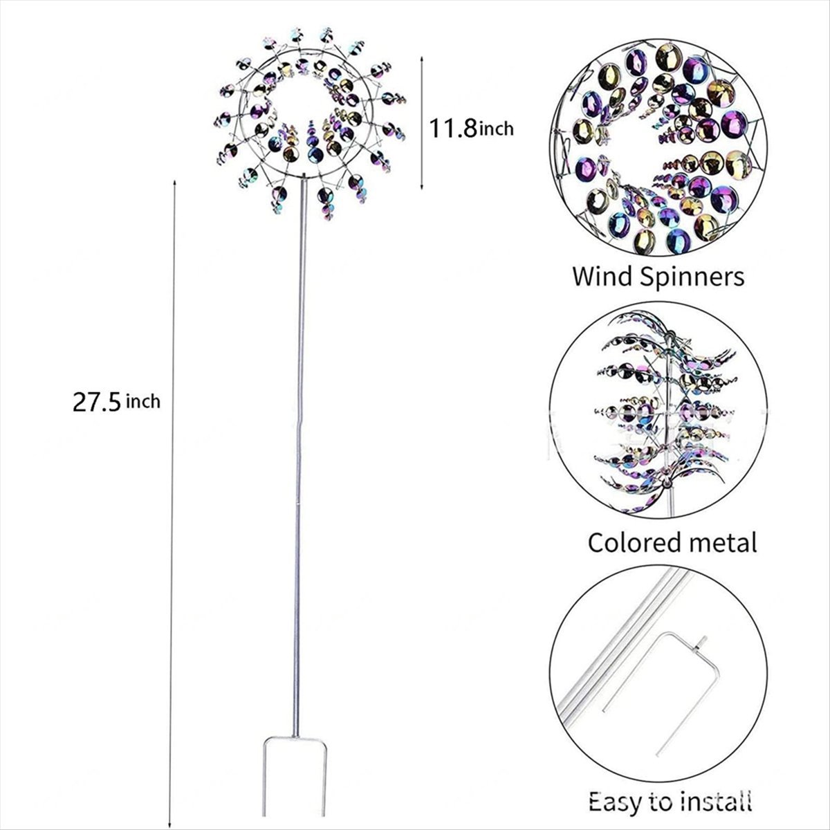 KSOL Magical Metal Wind Spinne - Gardening Hand Tools B&Q ulasan dan harga