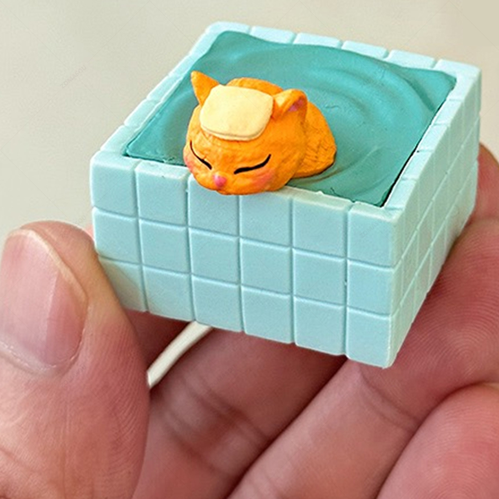 Mini Shower Cat Ornament Minia - Gardening Tools 2 Year Old ulasan dan harga