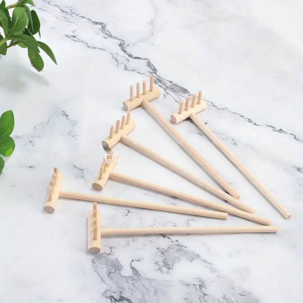 6pcs Mini Bamboo Rake Set for  - Gardening Tools Japan ulasan dan harga