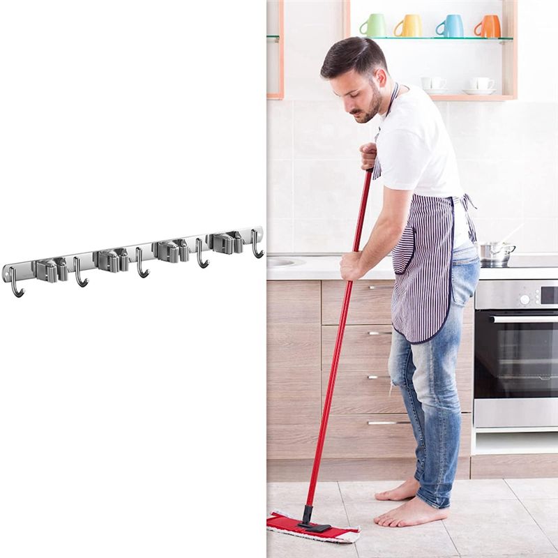 【Big Deal】Broom Holder Wall Mo - Gardening Tools Deals ulasan dan harga