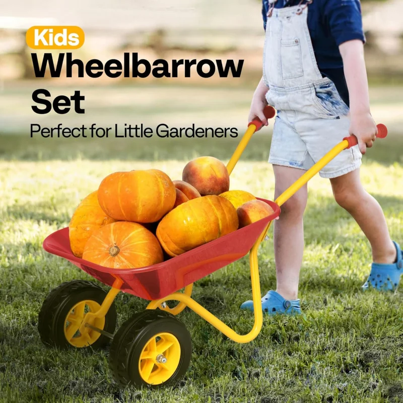 Kids Wheelbarrow Children Gard - Gardening Tools Set Gift ulasan dan harga
