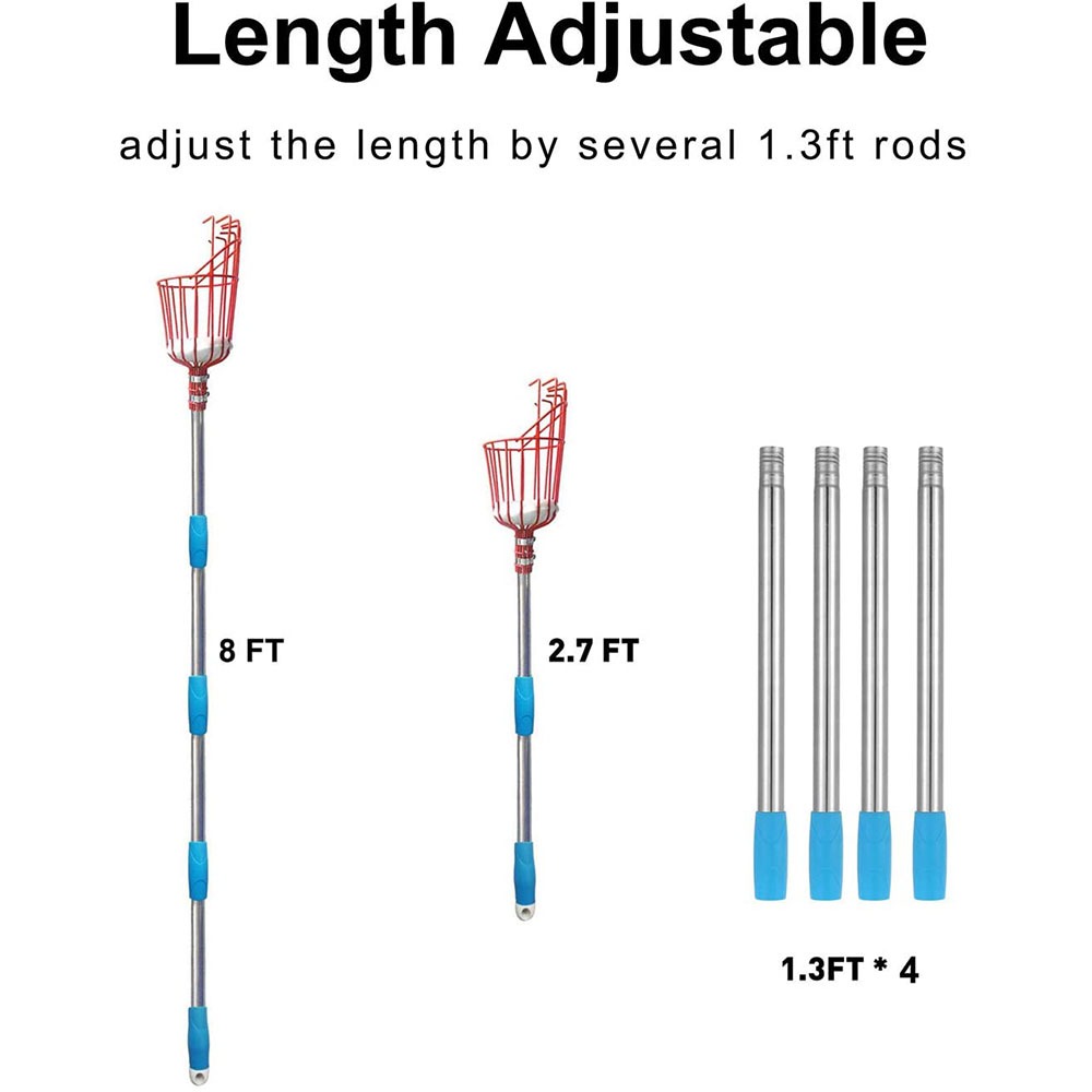 260cm Fruit Picker, Adjustable - Gardening Tools Organizer ulasan dan harga